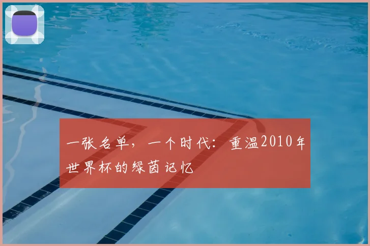 一张名单,一个时代:重温2010年世界杯的绿茵记忆