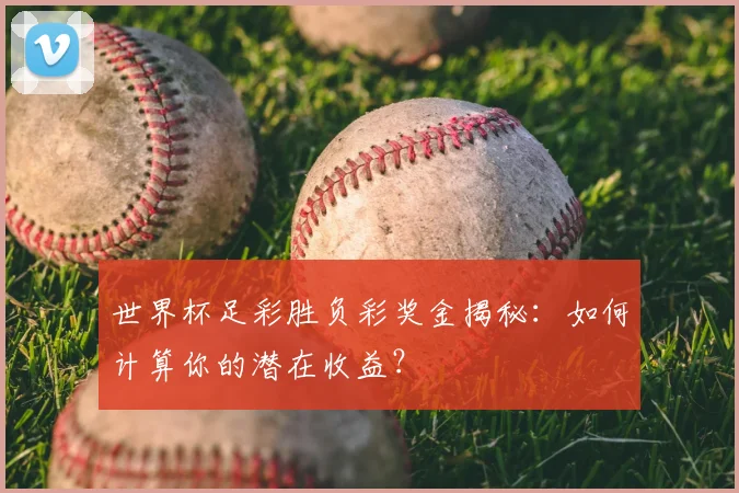 世界杯足彩胜负彩奖金揭秘:如何计算你的潜在收益?